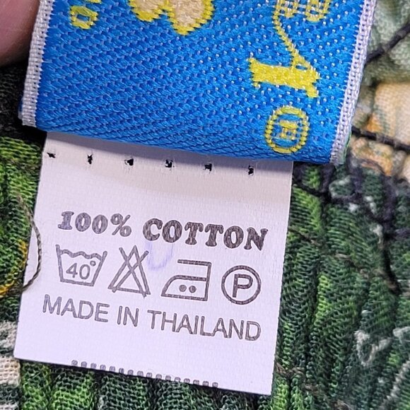 Green Cotton Skirt One Size Fits Most - Picture 4 of 9